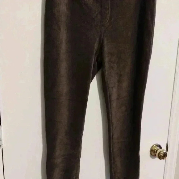 Michael Kors Brown Corduroy Pull On Skinny Pants - M - Picture 3 of 7